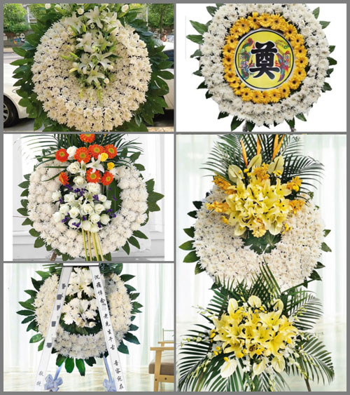 广东东莞市凤岗镇竹尾田村花圈速递