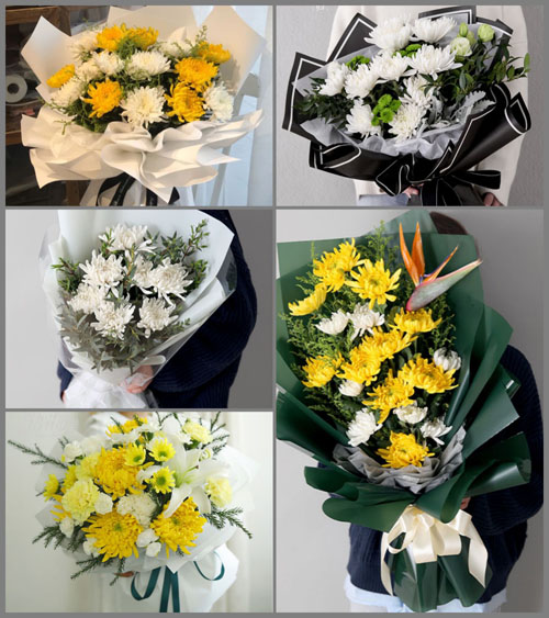 广东东莞市凤岗镇竹尾田村白事花束代送